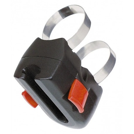 Adaptateur carré Klickfix noir, pour serrure en U