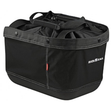 Sac cabas noir Alingo GT, 41x29x24cm p. Porte-bagages Rackt.