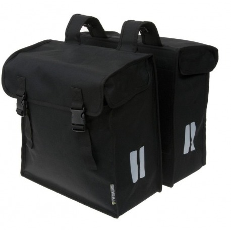 Sac double Mara XXL noir, 18x35x36cm, 47 litres