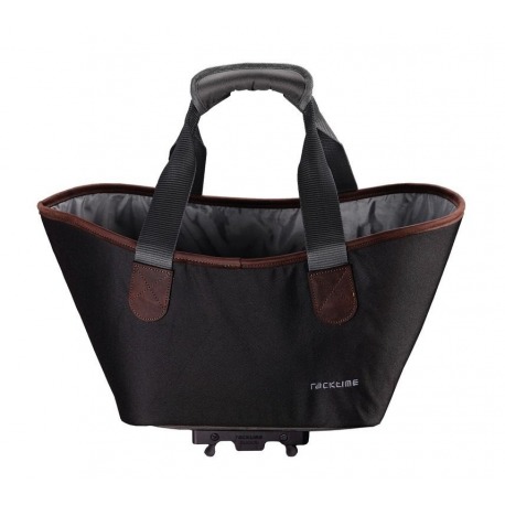 Agnetha Racktime système sac à provisions noir, incl. Adaptateur Snapit