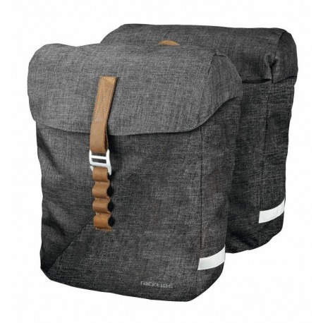 Sacoche système Racktime Heda gris, incl. Adaptateur Snapit