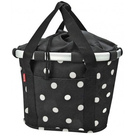 Sac City Reisenthel Bikebasket points noirs, 35x28x26cm, KLICKfix