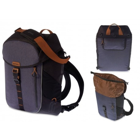 Sac simple Basil Miles étanche noir ardoise 14 litres