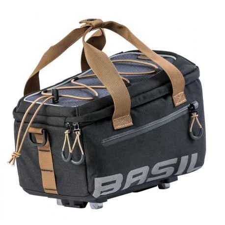 Porte-bagages Basil Mik Miles noir ardoise, étanche, 7 litres