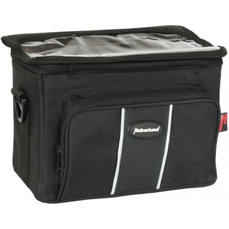 Sacoche de guidon Haberland noire, 25x19x14cm, 6 litres