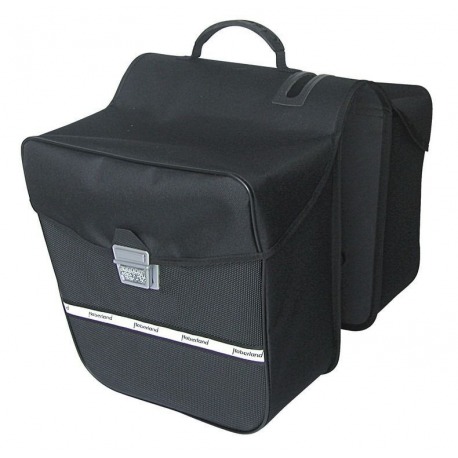 Sac double Haberland E-Bike noir, 31x30x15cm, 28 litres