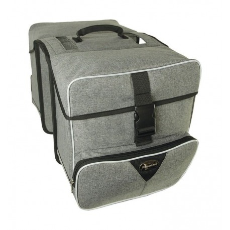 Sacoche de selle Haberland Maxi Grey Deluxe, 31x31x16cm, 31 litres