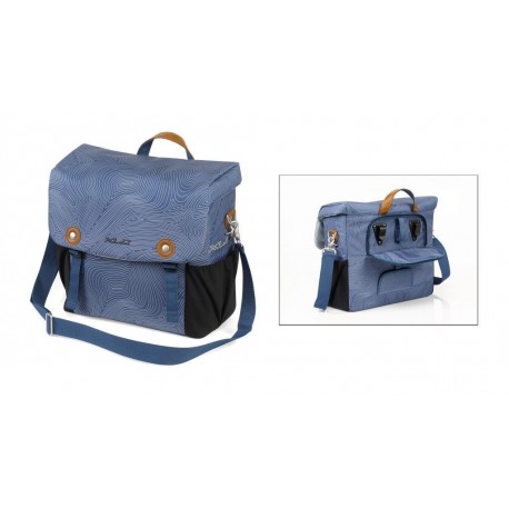 XLC Sac bandoulière bleu 'fingerprints'