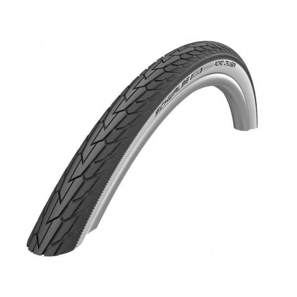 Couverture Schwarz. Route Cruiser HS484 alam. 24x1.75"47-507 lignes blanches-TSkin KG Vert