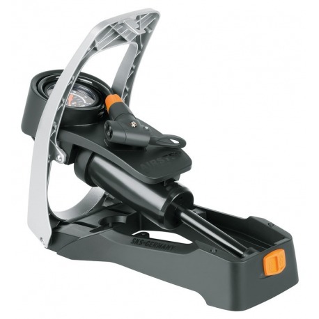 Pompe à pied SKS Airstep noire, avec manomètre AV/DV/SV 7bar/102PSI