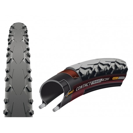 Fil de pneu Continental Contact Travel 28x1 3/8x1 5/8"37-622 ne./Dura Skin Refl