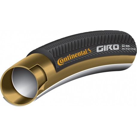 Continental Giro S/S C230 28"x22mm (27x1") boyau noir-transparent