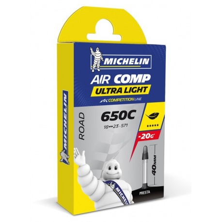 Chambre à air Michelin B1 Aircomp Ultralight 26" 18/23-571 VP 60mm