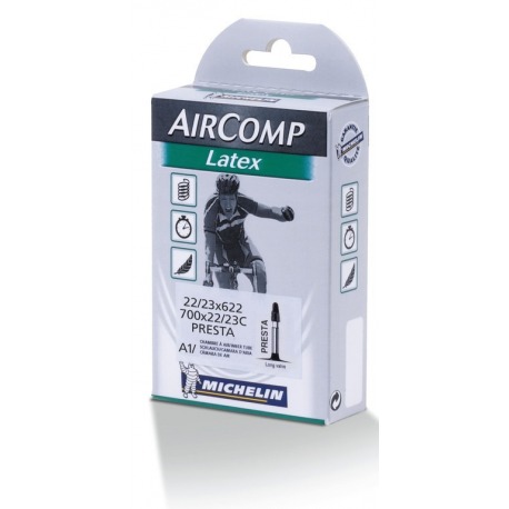 Chambre à air Michelin A1 Aircomp Latex 28" 22/23-622 VP 60 mm