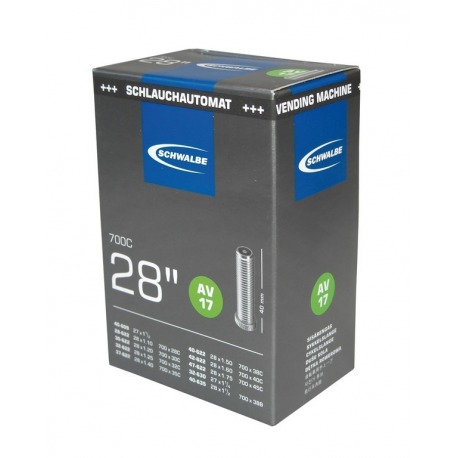 Caméra folio Schwalbe AV 17 28x1 1/8-1.75" 28/47-622/635 AGV 40mm