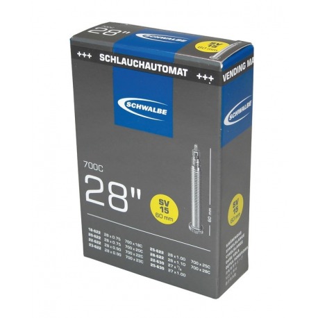 Appareil photo folio Schwalbe SV 15 28x3/4-1 1/8" 18/28-622/630 SV60mm