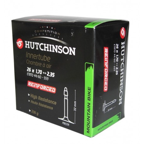 Hutchinson Chambre à air renforcée 26" 26x1,70-2,35"p. val. Français 32mm