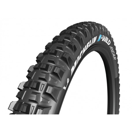 Pneu souple arrière Michelin E-Wild 27.5"27.5x2.80 71-584 ne. TLR GUM-X Tri-