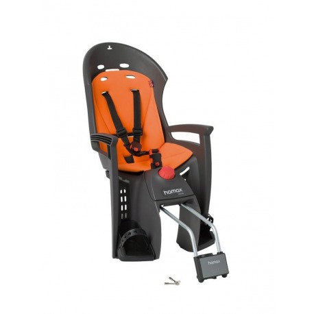 Siège enfant Hamax Siesta gris/orange Befestigung Rahmenrohr refermable