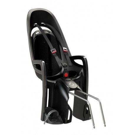 Siège enfant Hamax Caress Zenith gris/noir, fixation au tube du cadre