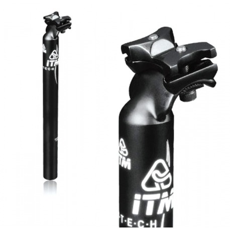 Tige de selle Brevet ITM Alutech 7075 Ø 31.6mm, 350mm, noir