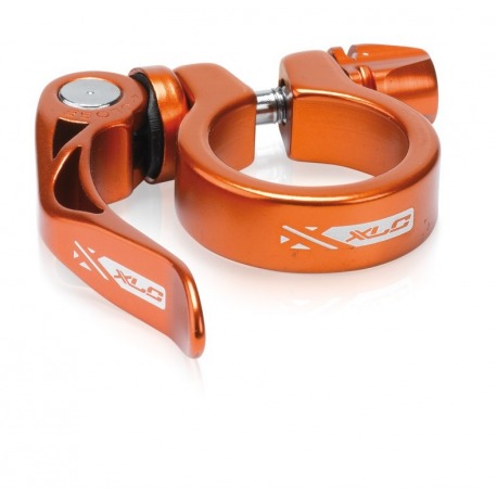 Collier de selle XLC PC-L04 Ø 31,6 mm orange avec blocage rapide