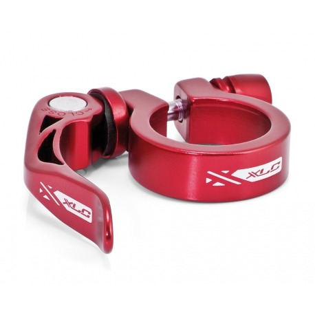 Collier de selle XLC PC-L04 Ø 34,9 mm rouge avec blocage rapide