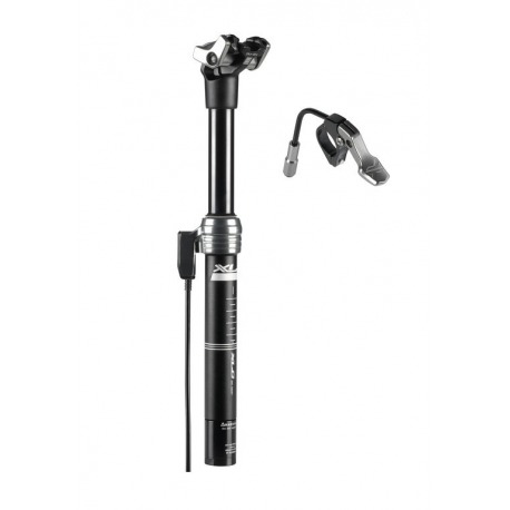 XLC Tige de selle télescopique SP-T08 Ø 27,2 mm, 350 mm, ne, déportée 50-120 kg