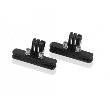 Adaptateur XLC pour caméras d'action noir, montage sur le rail de selle