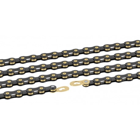 Chaîne Wippermann Connex 10SB 114 maillons 10 V. ne.-or, lien conneX