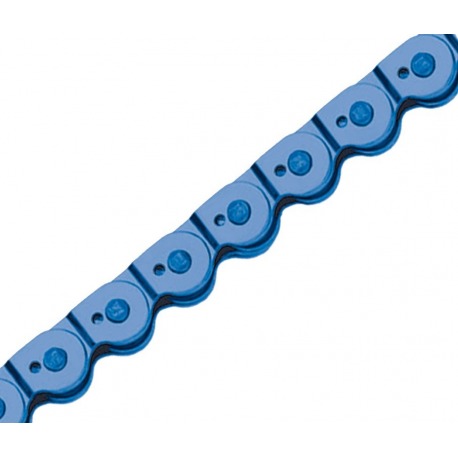 Chaîne Magic Color bleu p. Vitesse unique 1/2 x 1/8", 102 maillons, 6,6 mm, BMX, Trial