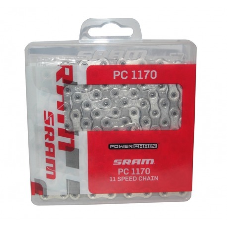 Chaîne Sram PC-1170 HollowPin 120 maillons 11 vitesses. avec Power-Lock