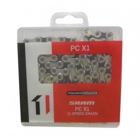 Chaîne de vitesse Sram PCX1 SolidPin 118 maillons 11 vc Power-Lock