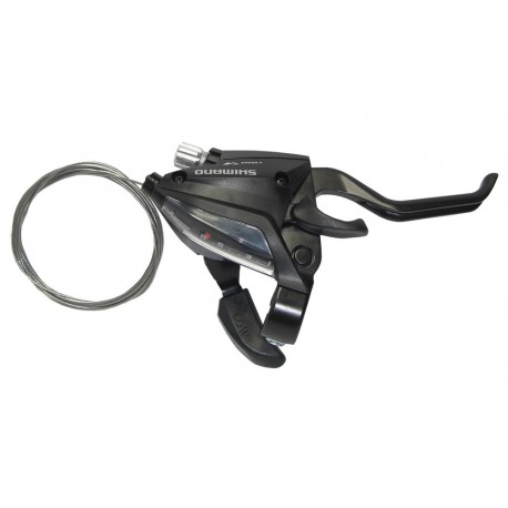 Levier F+C Shimano ST-EF 500 2 doigts 8 vitesses. droite, V-Brake, 2050mm, noir