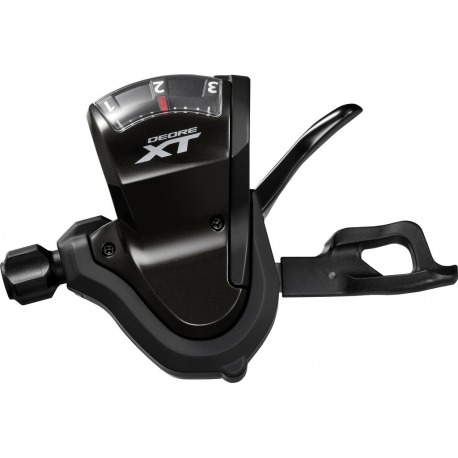 Manette Shimano Deore XT SL-T8000 3 vitesses, gauche, noir, 1800mm