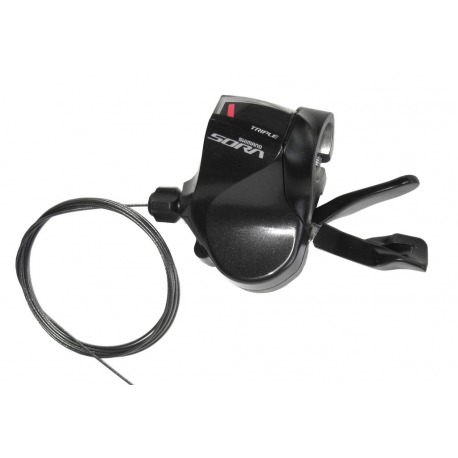 Levier de vitesses Shimano pour Flatbar SL-R3030 3 vitesses, gauche, 1800 mm noir