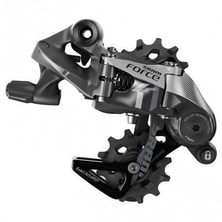 Dérailleur arrière Sram Force1 3.0, 11-v. cage longue noire, Max 42d 00.7518.112.002