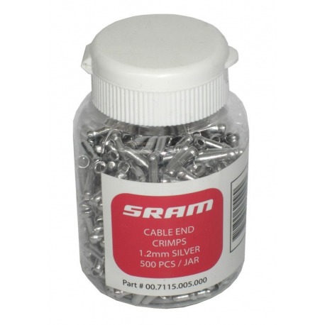 Sram PitStop butées de câble de dérailleur 500 pièces 00.7115.005.000 1,2 mm, argent