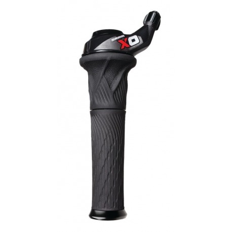 Levier Sram X0 Rouge à 2 tours. gauche avec poignets Lock-On 00.7018.014.001