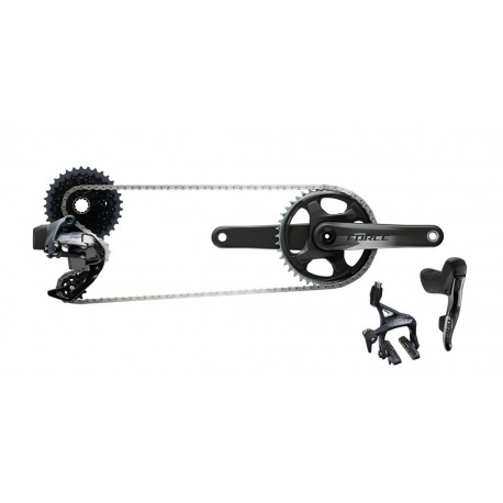 Groupe dérailleur Sram Force e-Tap AXS 1x 1x D1, Route, avec dérailleur, levier et acc. électrique.