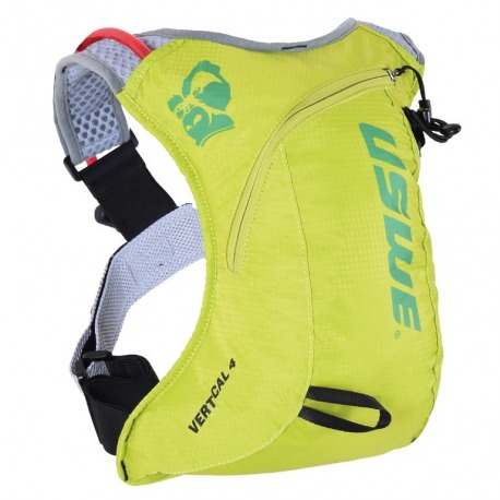 Sac à dos d'hydratation jaune USWE Vertical 4 Plus