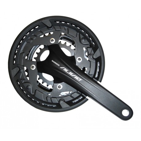 Manivelles Shimano Alivio 22/32/44 d. 175 mm FC-T4060 noir, env. bouclier, 2 pièces, 9v