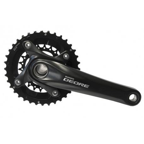 Shimano M 617 38/24 175mm FC-M 617 Manivelles, noir, non protégé, 2 pièces