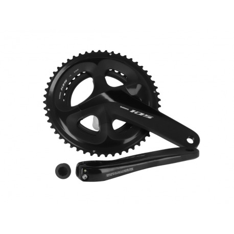Shimano 105 36/52 dents 170mm FC-R7000 noir, avec axe, manivelles 11-s.
