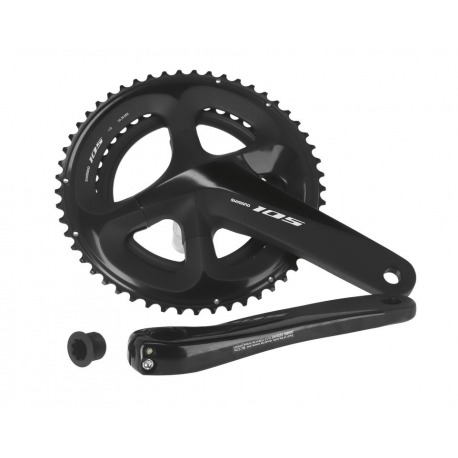 Shimano 105 36/52 d. 172,5 mm FC-R7000 noir, avec axe, 11-s.