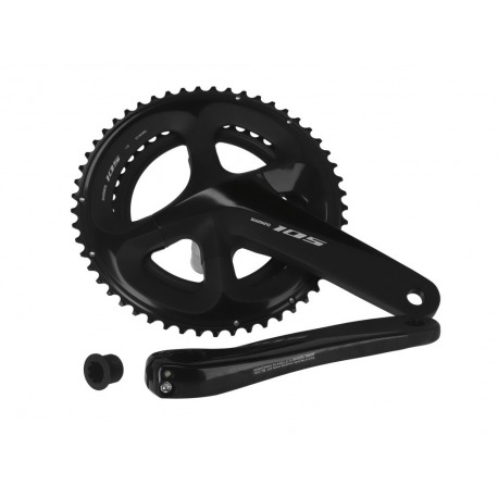 Shimano 105 39/53 d. 172,5 mm FC-R7000 noir, avec axe, 11-s.