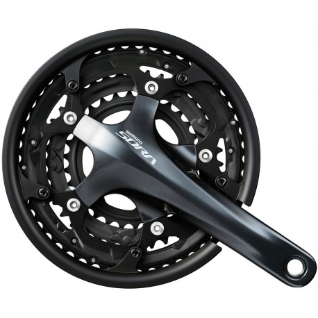 Manivelles Shimano Sora 30/39/50 d. 170mm FC-R3030 2 pièces, avec axe fixe avec prot.