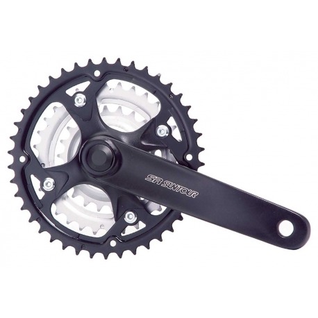 SR-Suntour XCC T-208 Manivelles noir, 170mm, 4 pans, 28/38/48T