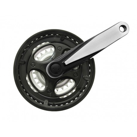 Manivelles Speed Alu 170 mm noir/brillant 42/34/24 d., 4 tranchants
