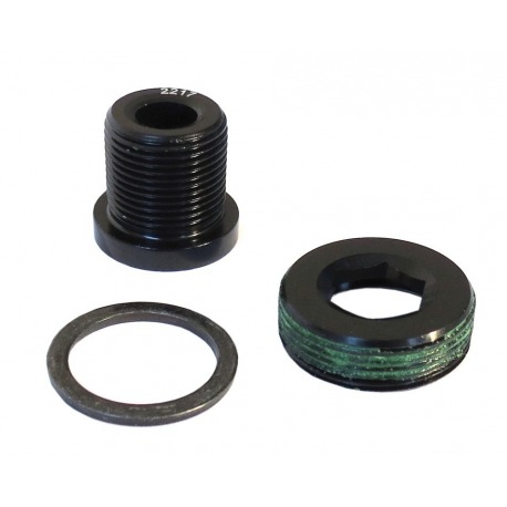Boulon de manivelle M15/M22 aluminium, auto-extractible GXP noir 1